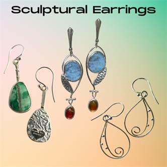 Silver 1.5: Sculptural Earrings - Beverly Fox